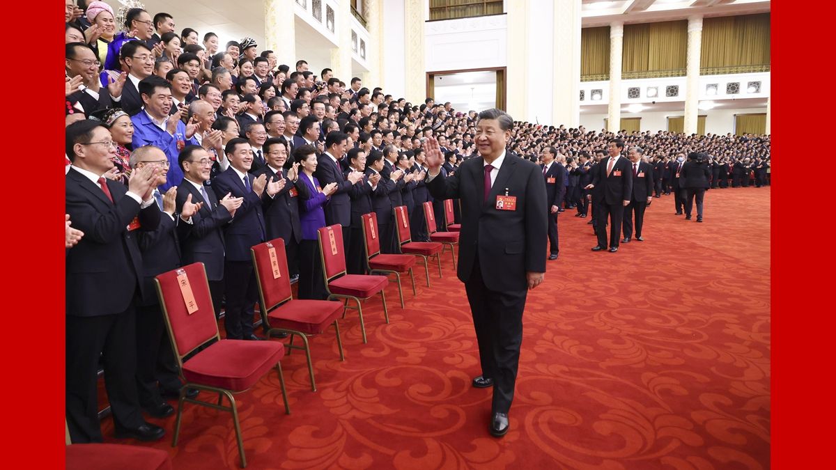 習近平等領導同志親切會見出席黨的二十大代表、特邀代表和列席人員
